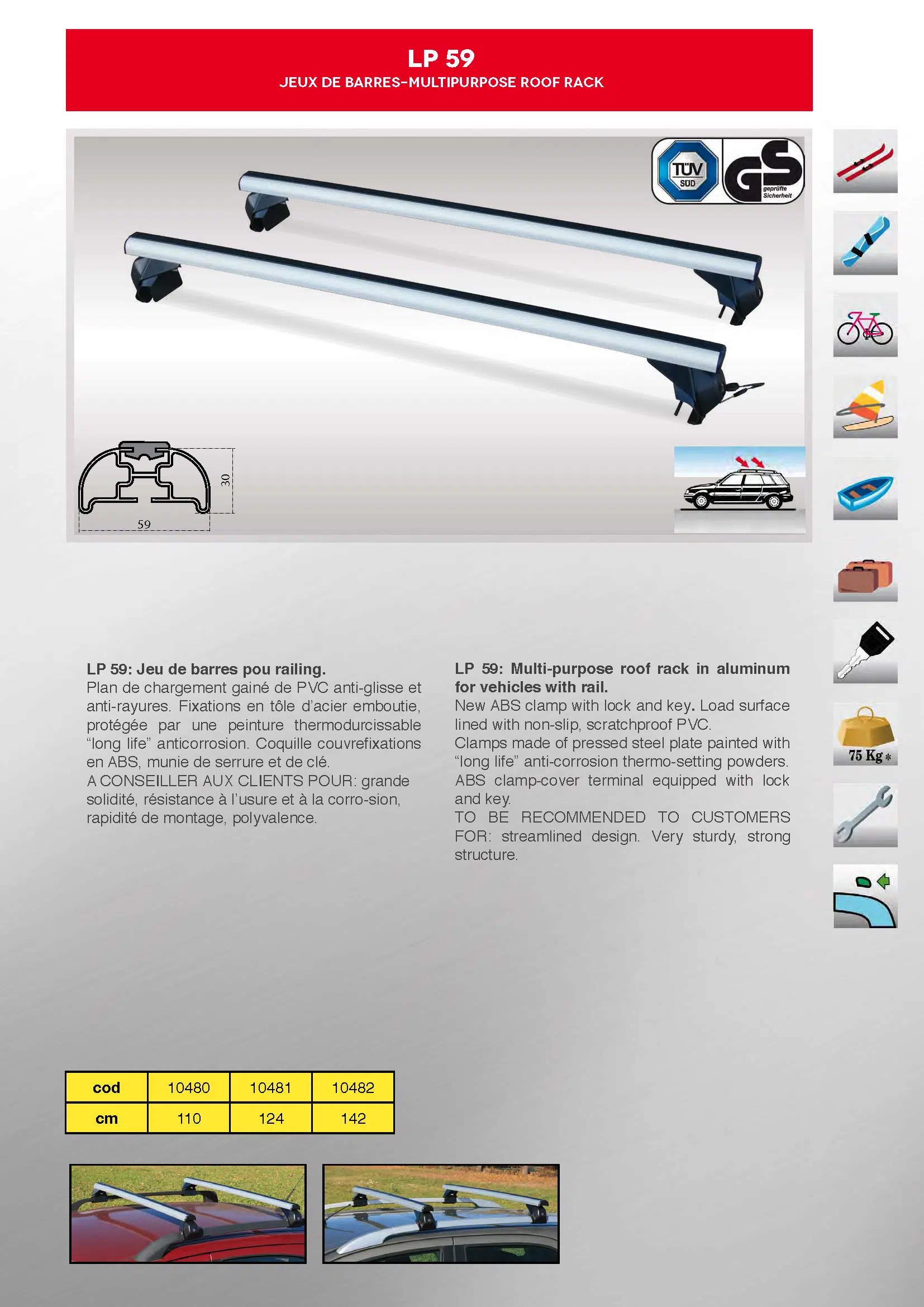 fiche produits LP 59