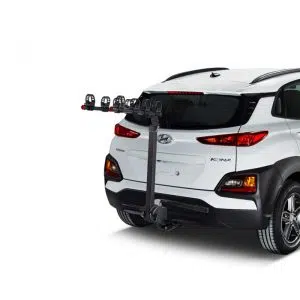 Porte-vélo d'attelage pliable et rabattable pour attelage 4 vélos